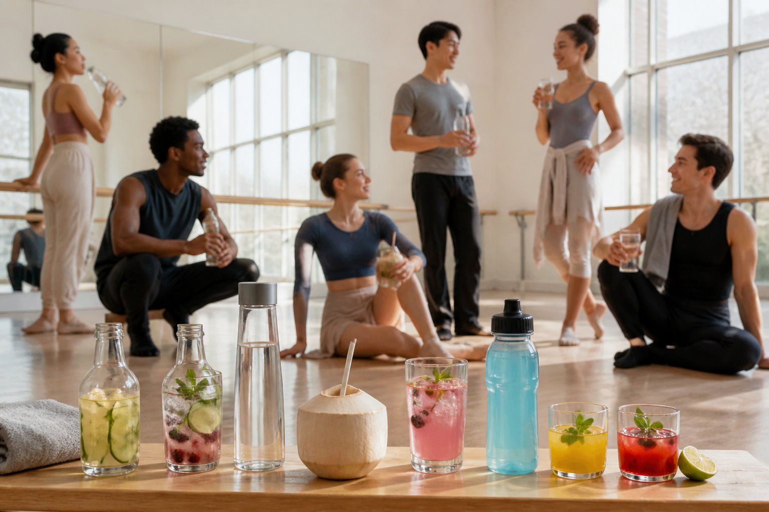 Read more about the article 10 Best Drinks for Staying Hydrated During Dance Training